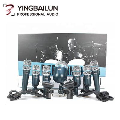 China Professional Conference Microphone China Supplier 7 Pieces Musical Instrument Drum Microphone Kit Microphone Kit For Bass Amplifier Microphone Kit for sale