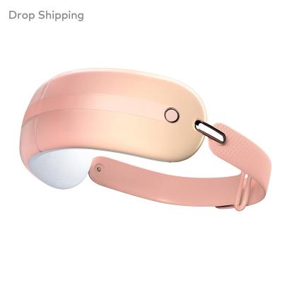 China Comfortable Dropshipping Folding Vibrative Mini Improve Sleep Electric Eye Massager Airbag Eye Therapy Massager for sale