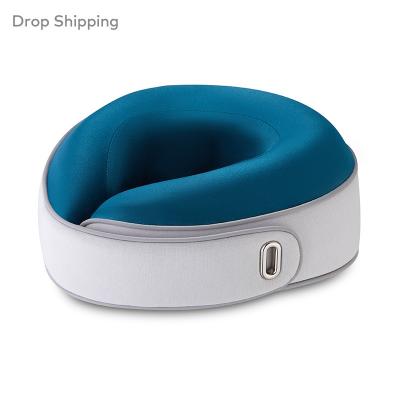 China New Product Soft Electric Pulse Massager Dropshipping Travel Neck Massage Intelligent Heating Pillow for sale