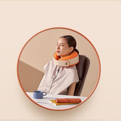 China Dropshipping Health Care Products Heat Shiatsu Relaxation Neck Massager Pillow Detachable Washable Gain Mechanical Vibrator for sale