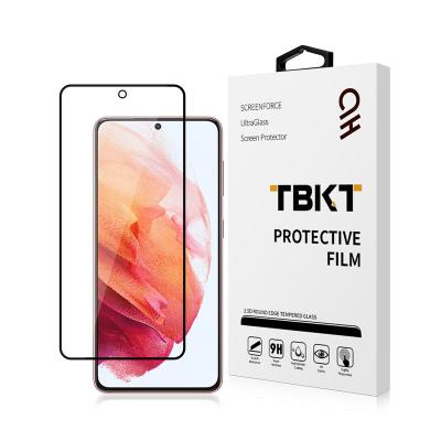 China 2.5D HD Anti-fingerprint Full Cover Glue Glass For Samsung Galaxy S21 S22 Plus A32 A52 A72 Tempered Glass Screen Protector for sale