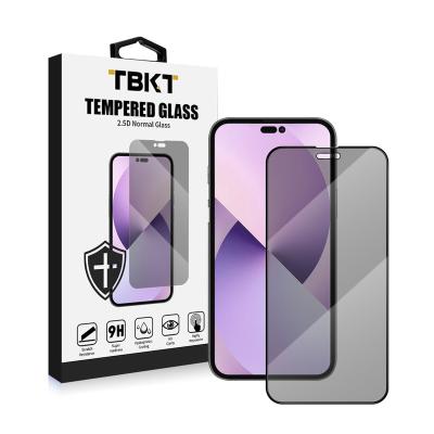 China Anti-fingerprint Anti Spy Tempered Glass Screen Protector For iPhone 11 Pro 12 13 14 Max Privacy Glass Screen Protector for sale