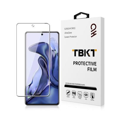 China Anti-fingerprint 2.5D 0.33mm tempered glass protector mobile phone screen protector MI 11t screen peep-proof protector for sale