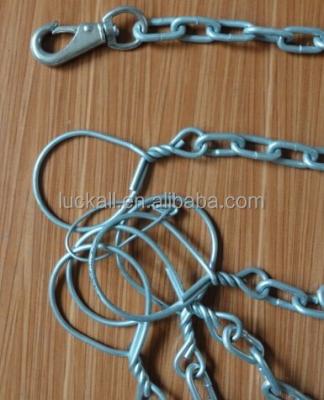 China Animals dogs chain and pet chain and dog neck chain and 3mm steel collar and leashes for sale