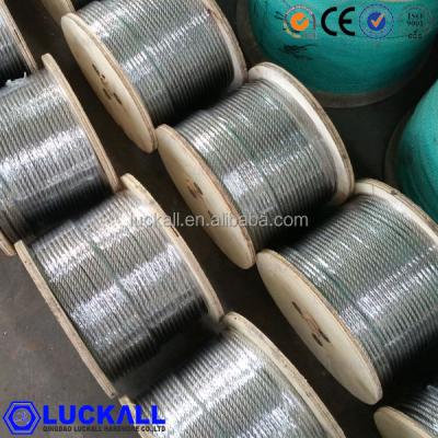 China Rope stainless steel wire rope AISI316 steel rope sus304 rope for sale