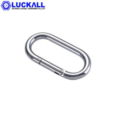 China Steel Safety Iron Mini Oval Clambing Snap Hook for sale