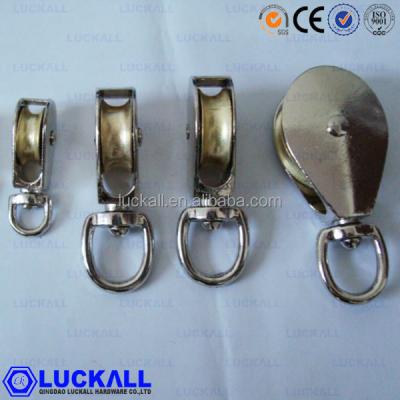 China Zinc Alloy Casting Pulley Swivel Pulley Small Casting Pulley Diameter Zinc Alloy Pulley for sale