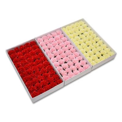 China Artificial Mini Carnation Soap Flower Creative Touch Christmas Decorations Plant Gift Box Bouquet Single Mother's Day Gift Making for sale