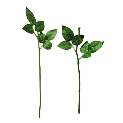 China Flower Arranging New Type Plastic Flower Rose Stems Artificial Rose Stem Bouquet for sale