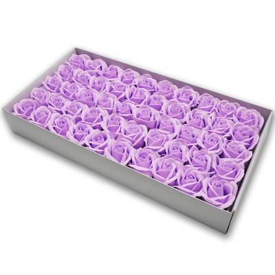 China Environmental friendly popular high quality artificial flowers 3 layers soap flowers for bouquet home decoration wedding party for sale