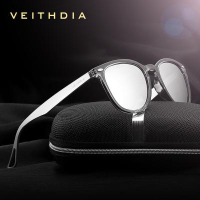 China Black Polarized Sunglasses 6116 Aluminum-magnesium Alloy Sunglasses Men Fashion 2020 VEITHDIA Sun Glasses Sunglasses Fashion for sale