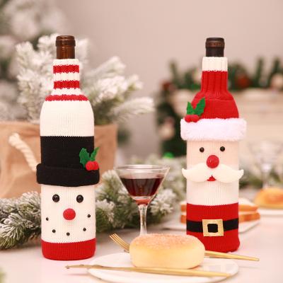 China Wholesale Cotton Christmas Decor Indoor Wine Bottle Cover Other Ornament for sale