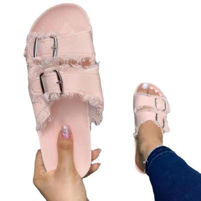 China 2021 Wholesale Breathable Canvas Sandals For Women Outdoor Casual Slippers for sale