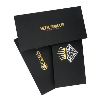 China Low Moq Recyclable Custom Printing Black Paper Gift Card Box Package EVA Foam Holder For Metal Credit Card for sale