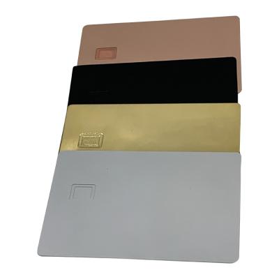 Chine America's Bestselling 24K Gold White Metal Credit Card With Internal Bank EMV Chip Groove Laser Engraving For Resell à vendre