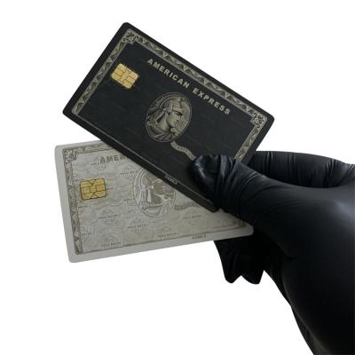 중국 America's Best Selling China Metal Blank Credit Card With Internal Bank EMV Chip Groove For Business Creation 판매용