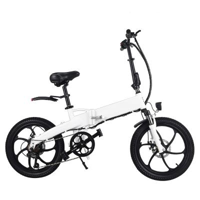 China Aluminum Alloy 48V 350W Aluminum Alloy Electric Bike Folding Electric Foldable Bike Mini Folding Electric Bike With 20