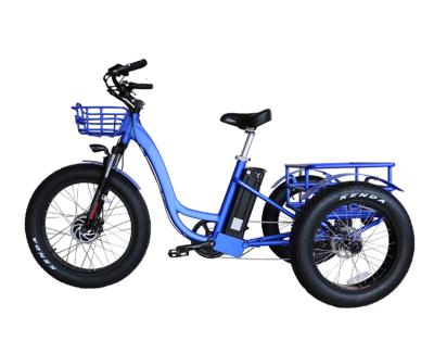 China 2020 Electric tricycle tricycle light weight aluminum alloy three wheel cargo bike electric tire luxury electric tricycle wholesale for sale