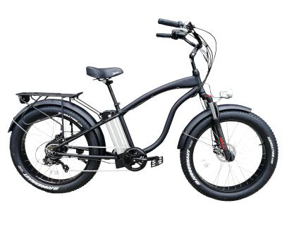 China 48V 1000w Electric Cruiser Beach Multifunction Electric Beach Cruiser Bike with 26