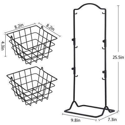 China China Manufacture Free Sample Customization Stocked Fruit Wire Mesh Baskets Wire Fruit Storage Organizer for sale