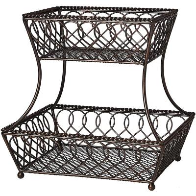 China China Manufacture Space Saving Home Stocked Storage and Organization Wire Fruit Basket Kitchen Storage for sale