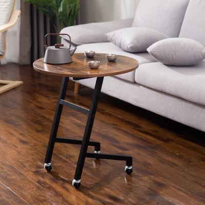 China Free Sample 50% Discount Simple Modern European Style Adjustable Coffee Round Small (Size) Table For Family Use Metal Side Table for sale