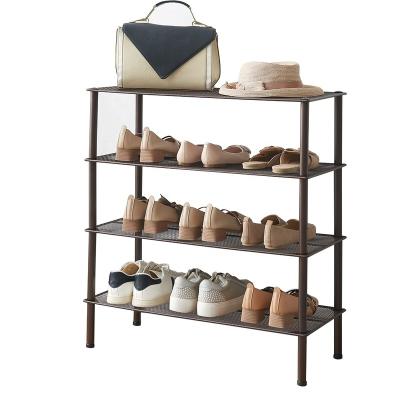 China Strong Free Sample One Generation Customizable Folding Metal Single Rack Cheap Camping Shoe Rack for sale