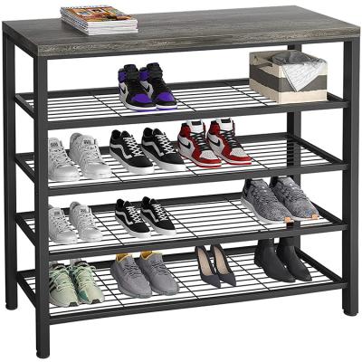 China Customization GMJ Entryway Shoe Rack Shoe Storage Bench Organizer Industrial Wooden Shoe Shelf Storage Bench for sale