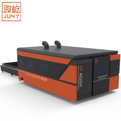 China Laser CUTTING high efficiency and low pollution fiber laser cutter 4020H with protection box and switching platform 2000w for sale