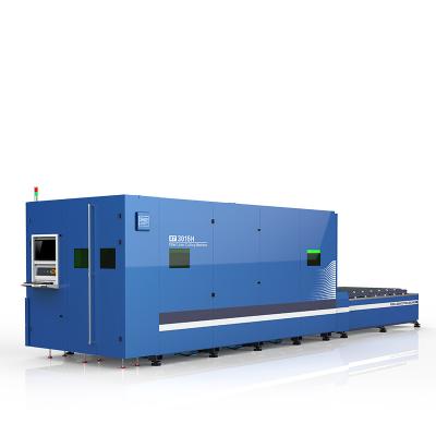 China Cheap large area 3015 cnc 2000w/3000w automated loading fiber laser cutting machine with CE for sale for sale