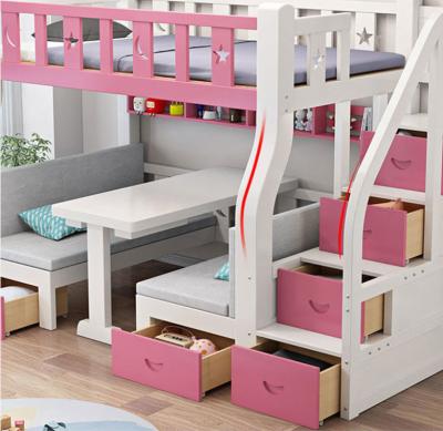 China Environmental Material Wholesale Double Bunk Bed For Children Wooden Bed For Children Wood Lit To Bunk En Child Woods for sale