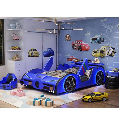 China Modern Design Car Bed Seat Kids Car Shape Bed Environmental Material Inflatable Racing Car Bed Queen for sale