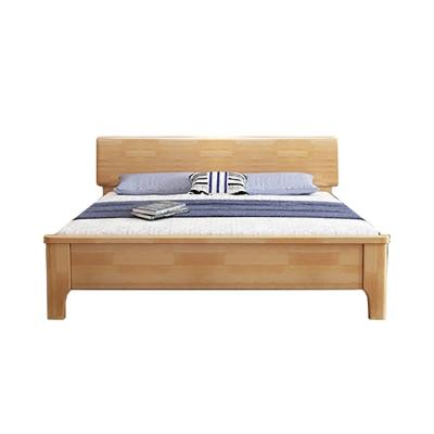 China Wholesale Adjustable Wooden Double Platform Beds Solid Wood Storage Bed Breathable Bed For Hotel for sale