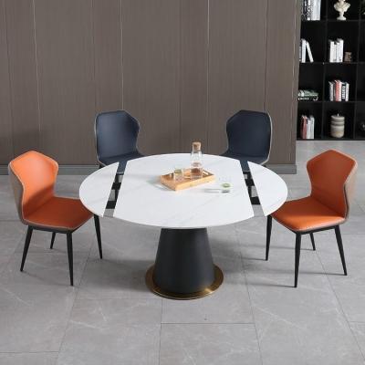 China Large Convertible Dining Table Round Dining Table Piece Durable High Quality Functional Luxury Dining Table Set With Bench for sale