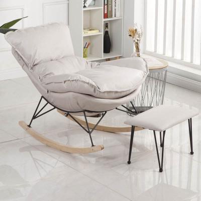 China New Design Reclining Rocking Chair Sofa Living Room Sofa Swivel Cushion Rocking Lazy Sofa for sale