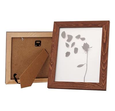 China Rustic Natural Eco-Friendly Wall Mounted Morden Solid Wood Brown Wood Picture Frame for sale