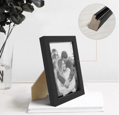 China Wholesale Wooden Morden Desktop Or Wall Decoration Black Picture Frame for sale