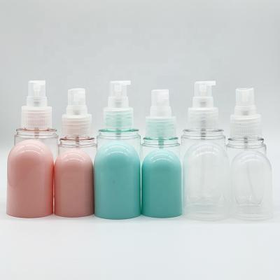 China 30ml 40ml 60ml 120ml 150ml 200ml 300ml Pink Small Pet Cosmetic Green Plastic Pump Spray Cosmetic Lotion Bottle for sale