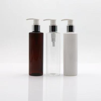 China 100ml PET Plastic Empty Amber Airless Cosmetic Pump Bottle for sale