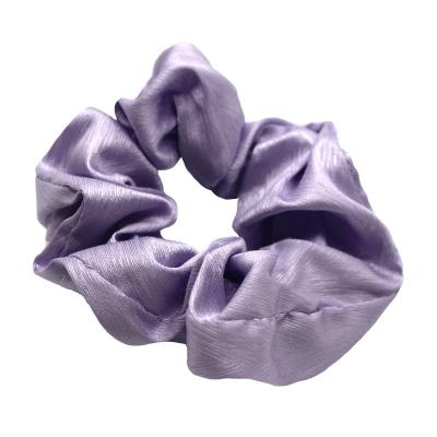 China Wholesale Fabric Women Solid Color Elastic Band Satin Hair Scrunchies for sale