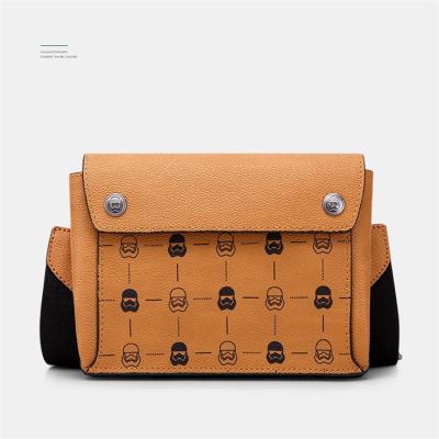 China Polychromatic Polyvinyl Chloride/Polyvinyl Chloride Factory Supply Polyester Lining Various Uses Men's Customized Messenger Bag for sale