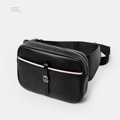 China Polychromatic Cowhide / Waterproof Low Price Polyester Lining Various Uses Luxury Waist Bag for sale