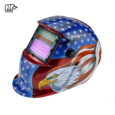 China Inwelt Amazon Hot Selling Auto Darkening Welding Helmet Mask Welding Helmets Curve Welder Mask Shield Hood for sale