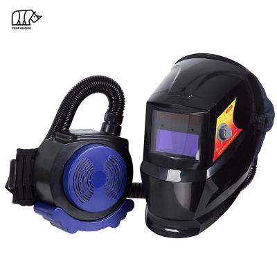 China Auto Darkening Welding Helmet Powered INWELT Air Purified Professional Large Frame With Ventilation for sale