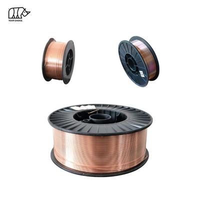 China Excellent Performance Manufacturing 0.8MM 1.0MM 1.2MM Metal Coil Gas Shield Chinese Plastic Welding Copper 1.6MM Copper Coated MIG CO2 ER70S-6 Welding Wires for sale