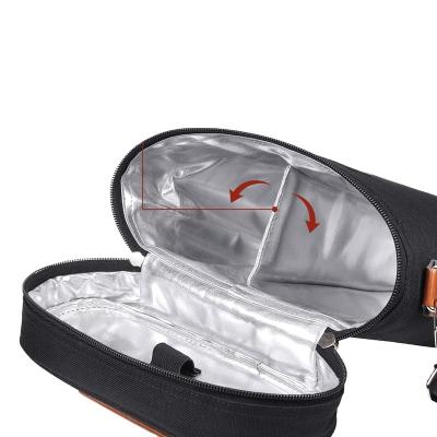 China Waterproof 2 Bottle Wine Carrier Tote Insulated Champagne Tote Bag Picnic BOX Waterproof Wine Cooler Bag for sale