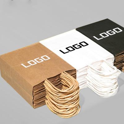 China Recyclable Bulk Eco Friendly Brown Kraft Paper Bag for sale