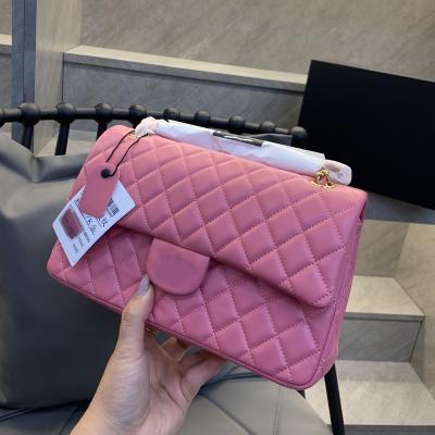 China High Quality Double C Letter Bag Designer CF Diamond Fish Series Diamond Fish Paste High End Female Cross Paste Cowhide Bag Cross Handbag For Women for sale