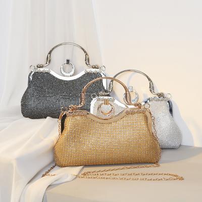 China New Diamond Retro High Quality Cross-Body Dress Evening Clutch Bag-Set Lady Handbag Diamond Dinner Bag Lady's Dinner Bag for sale