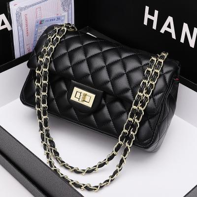 China High quality banded chain bag for women 2021 new fashion leather shoulder bag with fashionable texture perfume wind small cross-body bag for sale